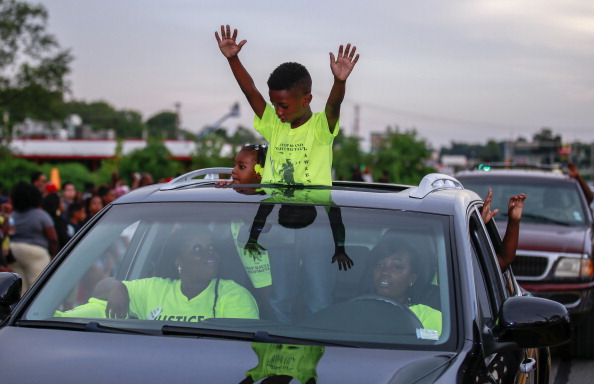 Protest over the killing of unarmed teen in Ferguson