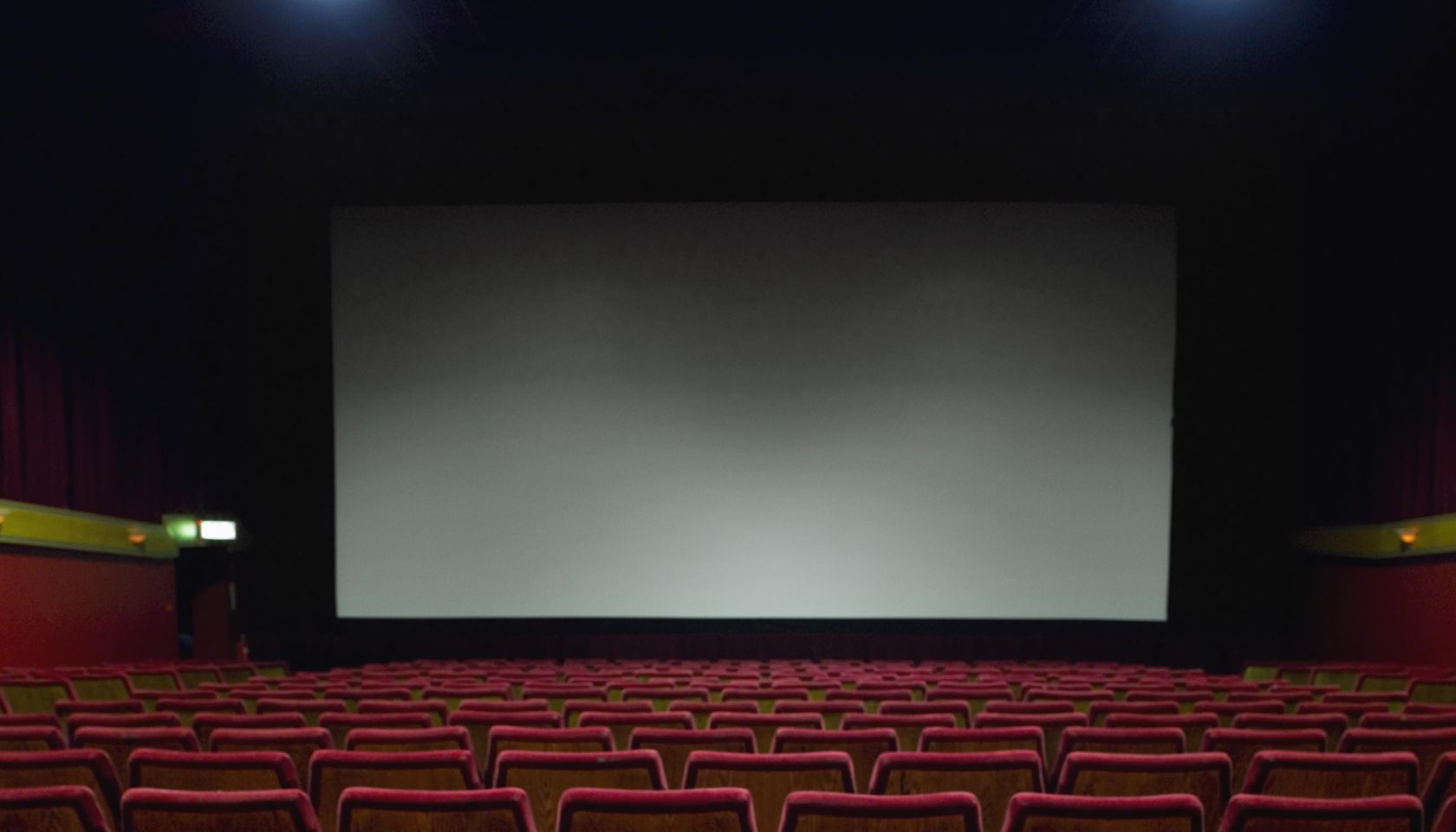 Empty movie theatre