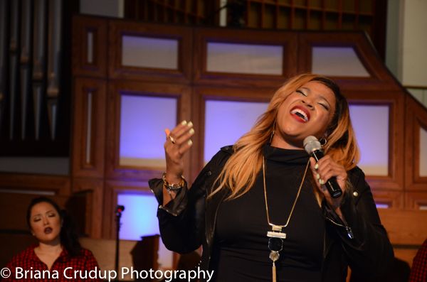 Tasha Cobbs, Kierra Sheard & Bishop William Murphy at ONE PLACE LIVE Tour ATL!