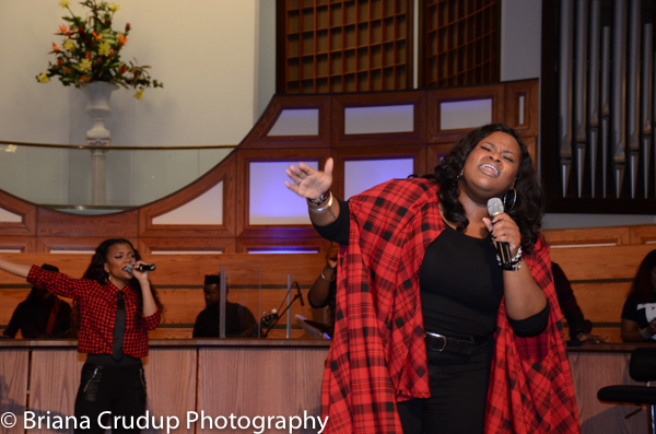 Tasha Cobbs, Kierra Sheard & Bishop William Murphy at ONE PLACE LIVE Tour ATL!
