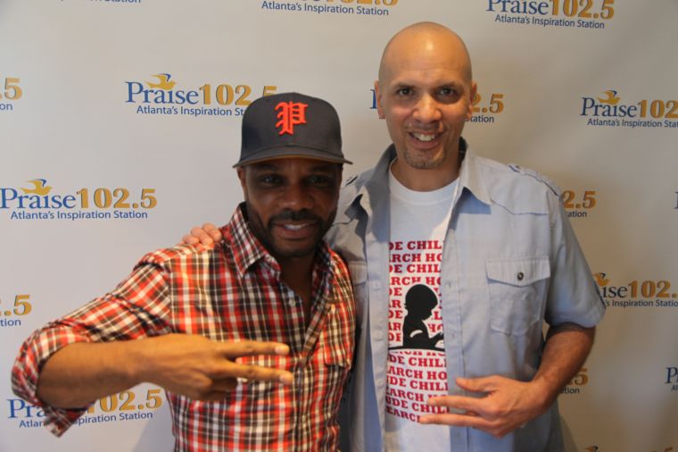 Krik Franklin & Derek Harper (Praise 1025 Program Director)