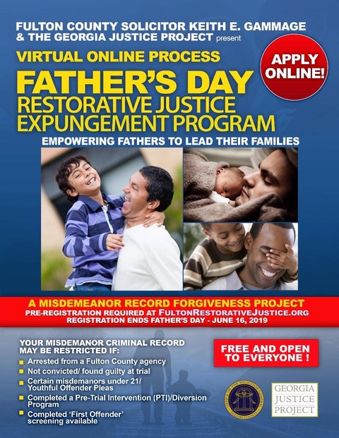 The Georgia Justice Project: Father's Day Restorative Justice Expungement Program
