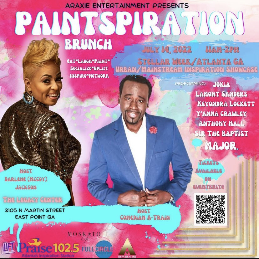 Paintspiration Brunch Hosted By Darlene & Comedian A-Train